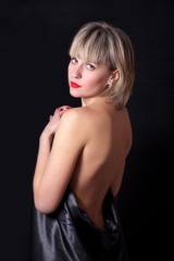 Fototapeta premium Young sensual woman beauty portrait