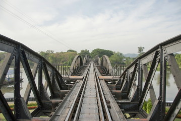 Fototapeta na wymiar Bridge over the River Kwai, Thailand.