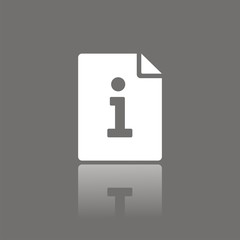 Icono hoja de información FO reflejo