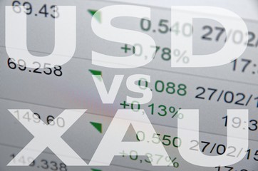 US dollar versus Gold