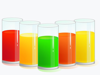 glass with juices