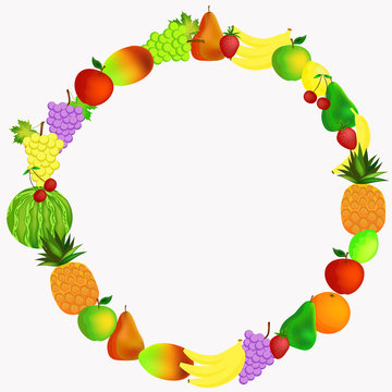fruit background illustration