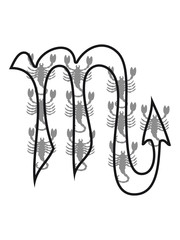 Scorpio horoscope Zodiac art abstract