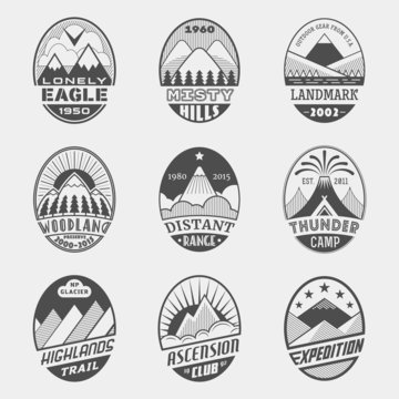 Mountain badge set2