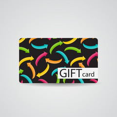 Abstract Beautiful Gift Card Design, Vector Illustration