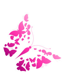 Naklejka premium butterflies design