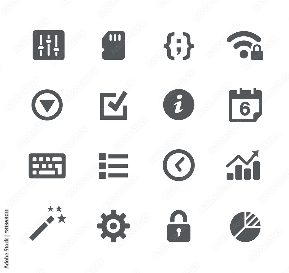 Poster system settings // apps interface