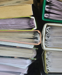 stack of photoalbums