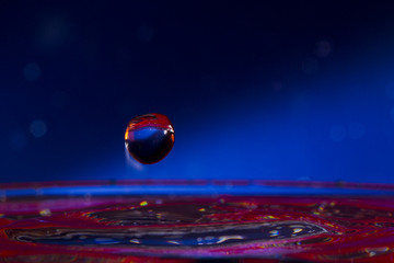 Water. Drops. Spray. Wavelets.