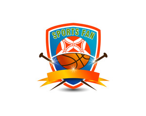 soccer and basketball emblem logo
