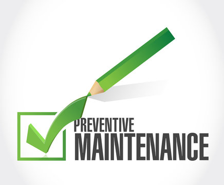 Preventive Maintenance Check Mark Sign