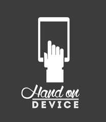 hand on device