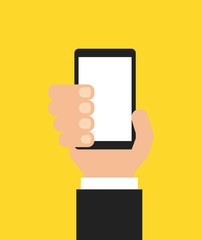 hand on device