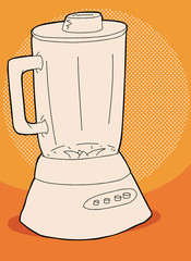Orange Blender Illustration