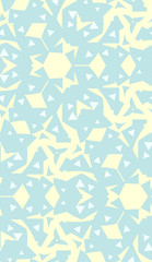 Blue Kaleidoscope Pattern