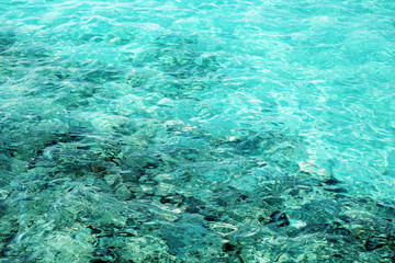 Fototapeta na wymiar Beautiful view of ocean water on island in resort