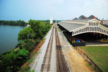 Depot / The Depot and tracks located in Montgomery Alabama