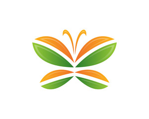 butterfly 8 logo icon template