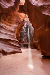 Light Shafts or Beams Antelope Canyon Arizona