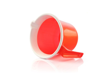 Plastic measuring jug