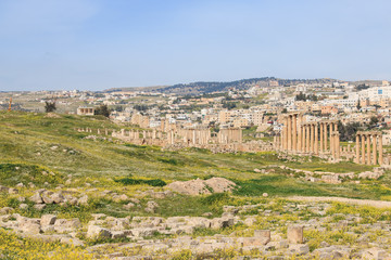 Ruins of the ancient Jerash,  in modern Jordan