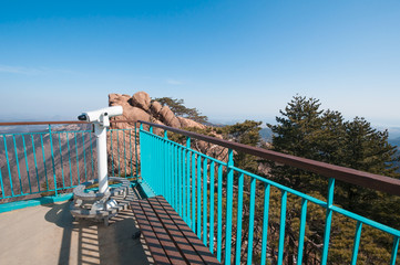 Observation point with telescope