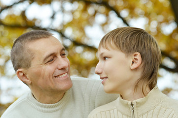 Fototapeta premium father and son 