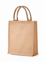 Bag. Textile eco bag on white background