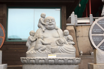 Kasennen in the temple on Jeju Island South Korea