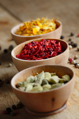 Spices on the table
