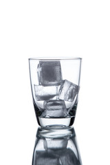 Drinking water is poured into a glass