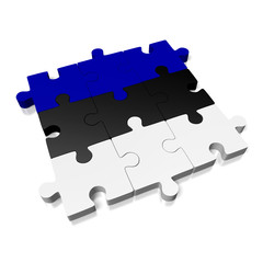 Fototapeta premium Estonian flag