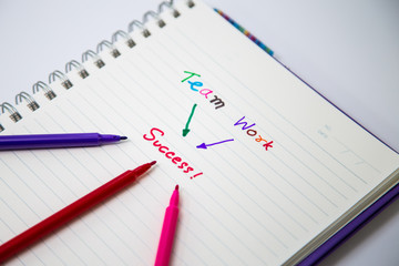 Team Work Success word