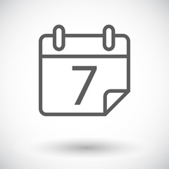 Calendar stroke icon