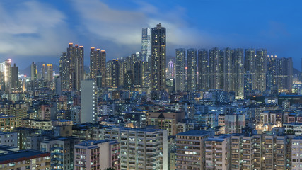 Fototapeta na wymiar Hong Kong City at night