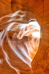 Crédence de cuisine en verre imprimé Canyon Vue sur Antelope Canyon en forme de coeur