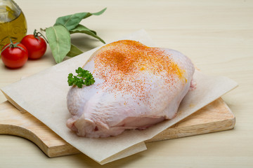 Raw chicken breast