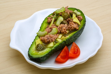 Tuna and avocado