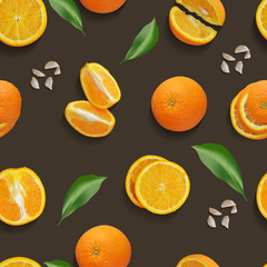 pattern of oranges