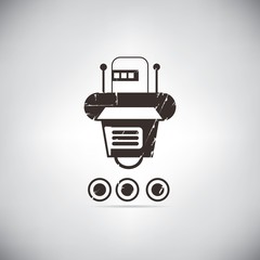 retro robot cartoon