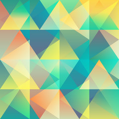 Seamless colorful background made of gradient triangle pattern