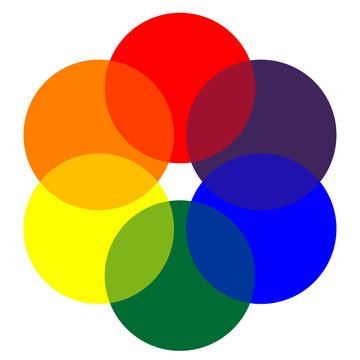 Icono gama de colores circular