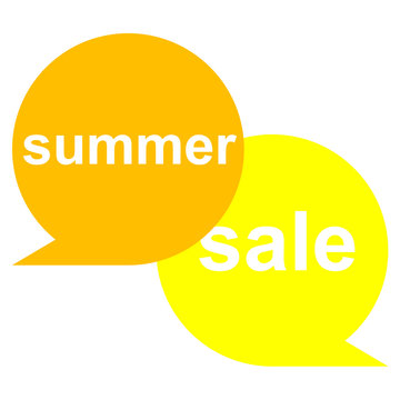 Icono texto summer sale