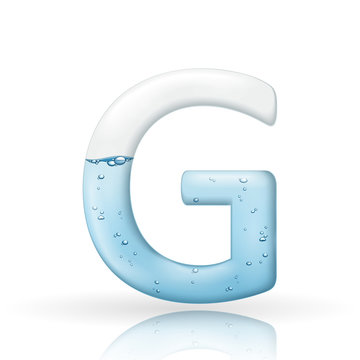 3d clean water letter G