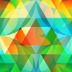 Seamless abstract colorful background made of geometric shapes
