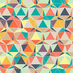 Seamless abstract colorful background made of geometric pattern