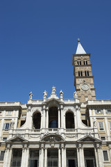 Fototapeta na wymiar Rome Italy Traditional Church Architecture Santa Maria Maggiore