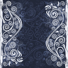 Abstract floral grunge background illustration.