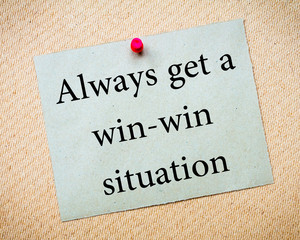 Always Get a Win-Win Situation