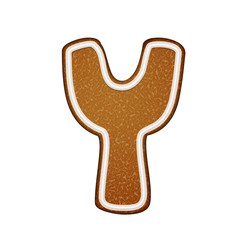 3d lovely gingerbread cookie alphabet Y